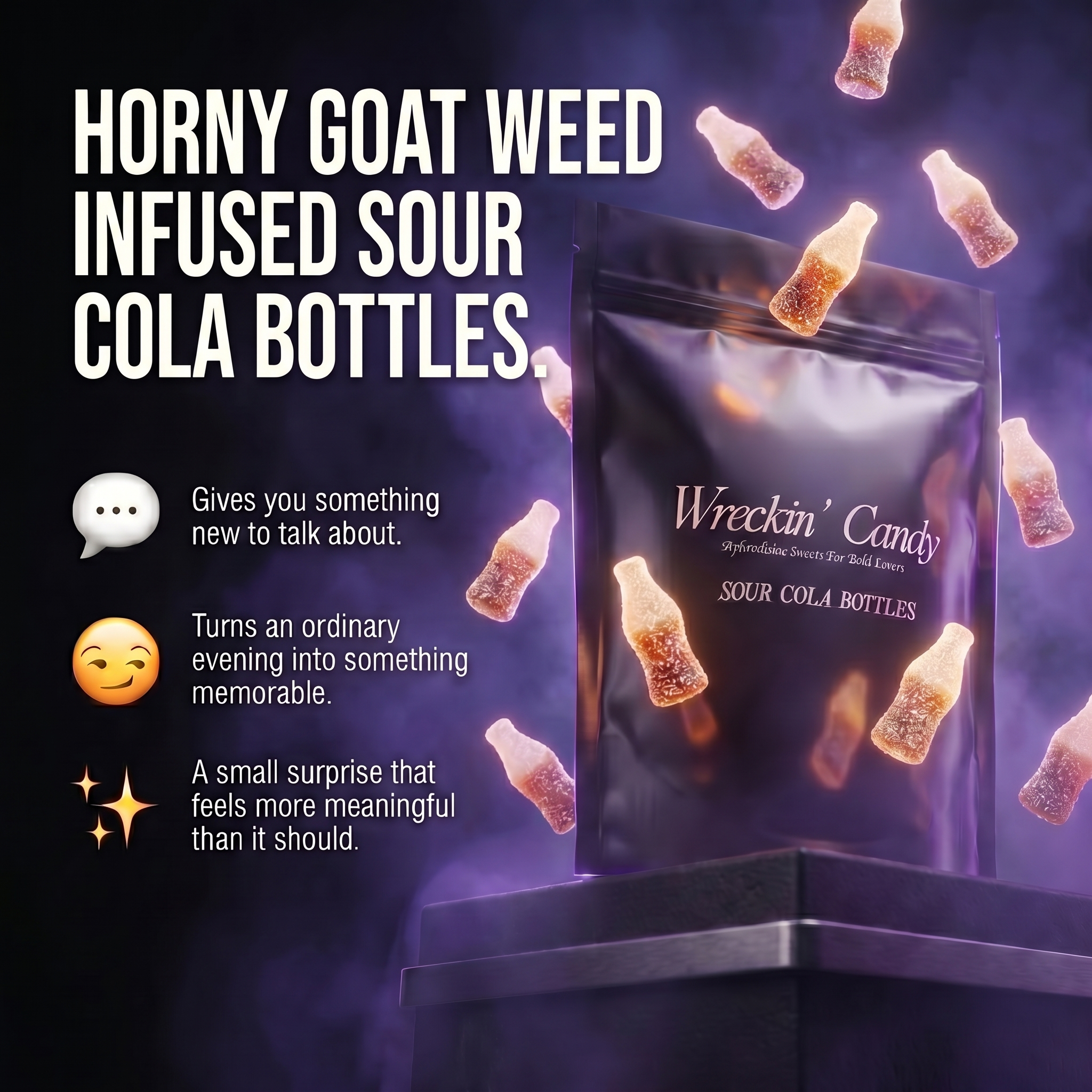 Wreckin' Candy Sour Cola Bottles